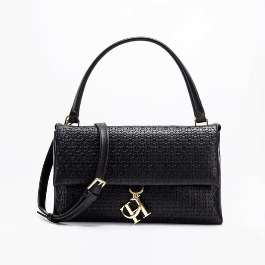 Marbella Italian Leather Shoulder Bag Signature